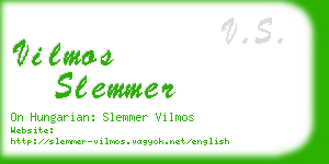 vilmos slemmer business card